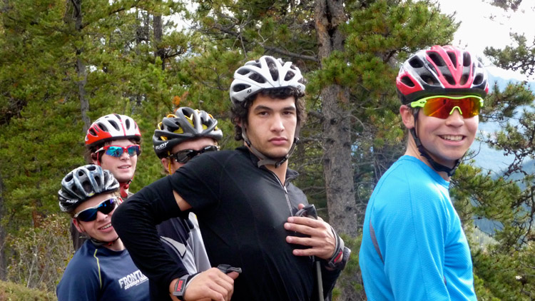 Alberta World Cup Academy guys having a stop